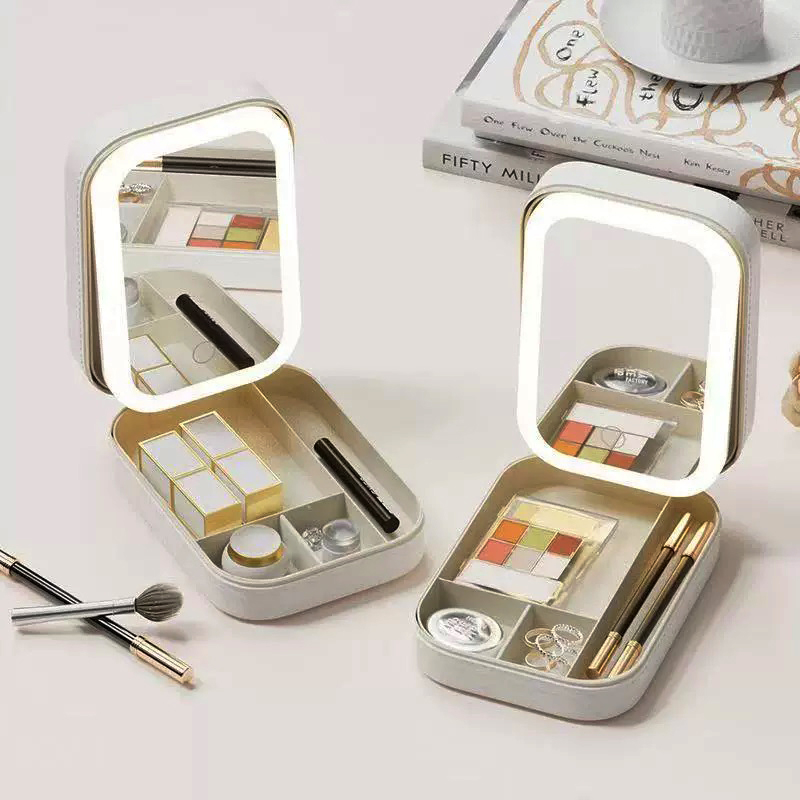 Led Mouth Tray - Smart LED Makeup Case With Mirror