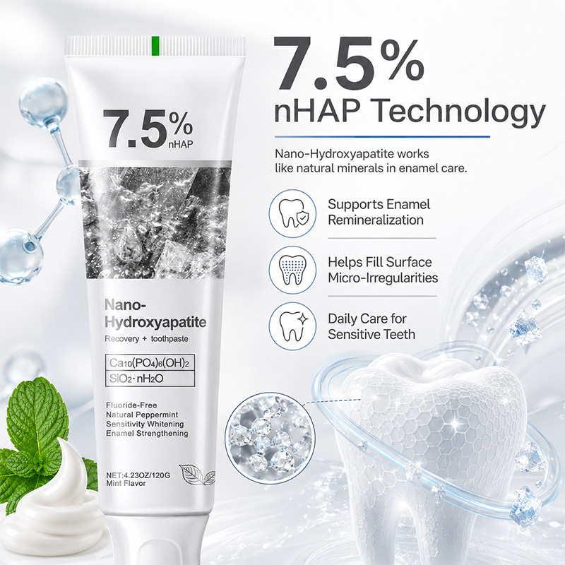 Teeth Whitening Toothpaste - 5/6Pcs 7.5% nHAP Nano Hydroxyapatite Toothpaste