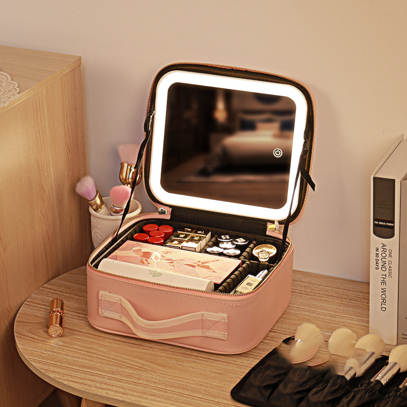 Led Mouth Tray - Smart LED Cosmetic Case with Mirror