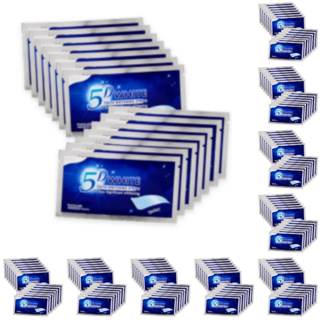 Teeth Whitening Effects - 70/140 Pairs 5D White Teeth Whitening