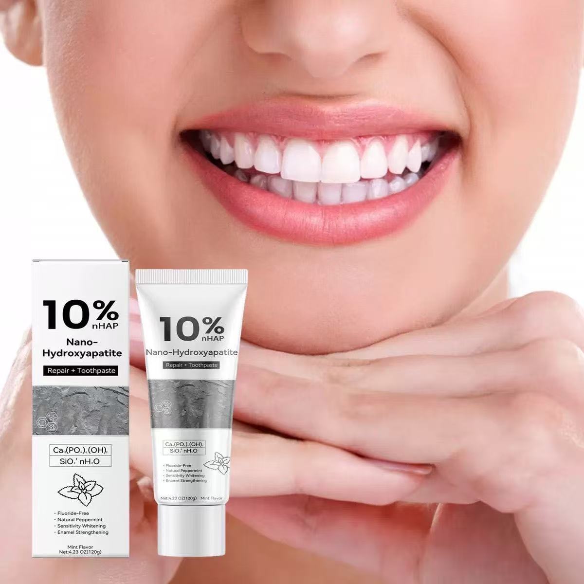 Teeth Whitening Toothpaste - 10% Nano Hydroxyapatite Whitening & Removing
