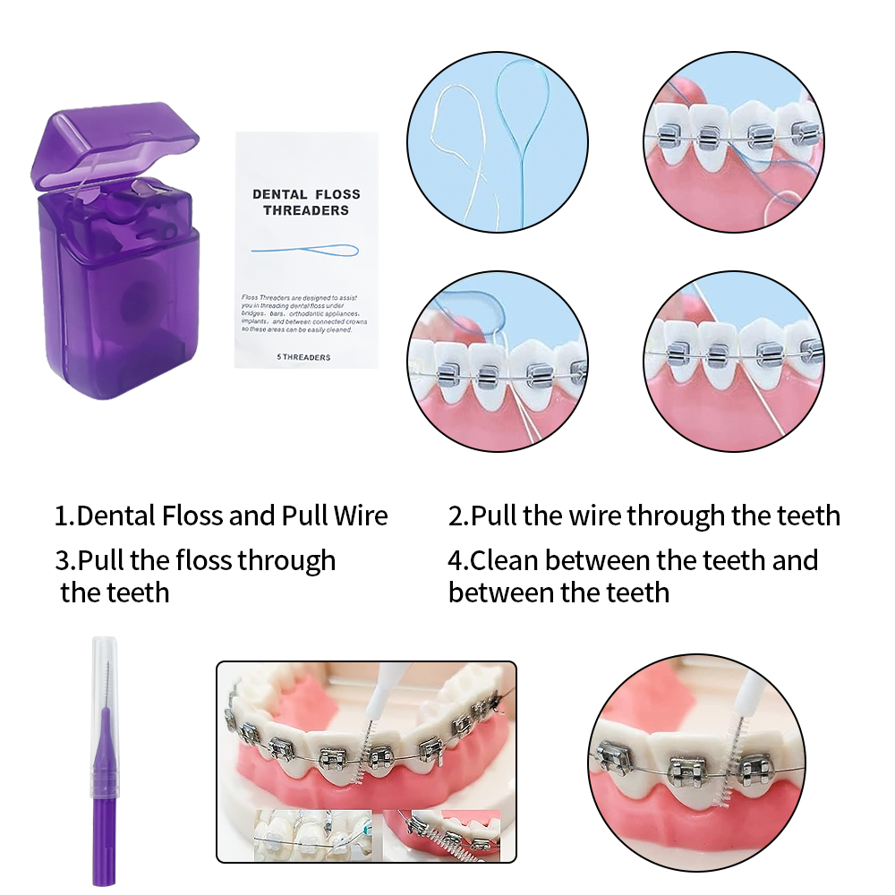 8Pcs/set Orthodontic Dental Ca - Teeth Whitening Brush review and price