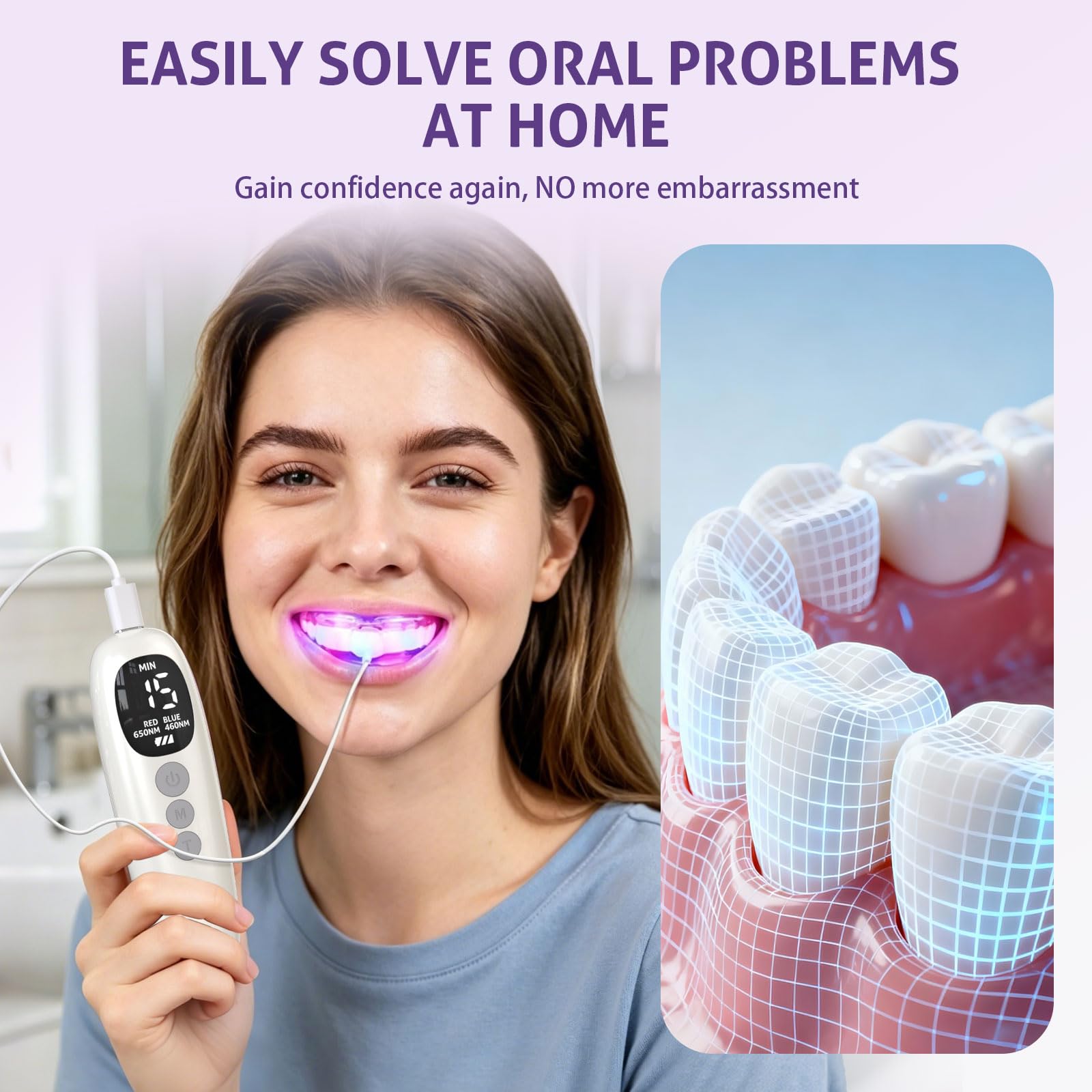 Red Blue Light Therapy Teeth W - Teeth Whitening Led Kit review and price