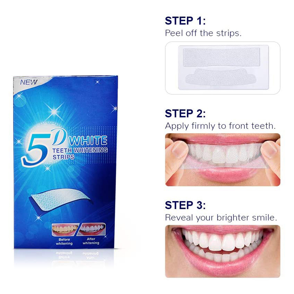 5D White Teeth Whitening Strip - Teeth Whitening Xylitol review and price