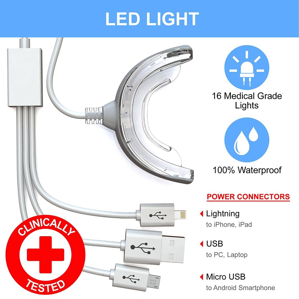 3 in1 Teeth Whitening Lights 1 - Led Mouth Tray review and price
