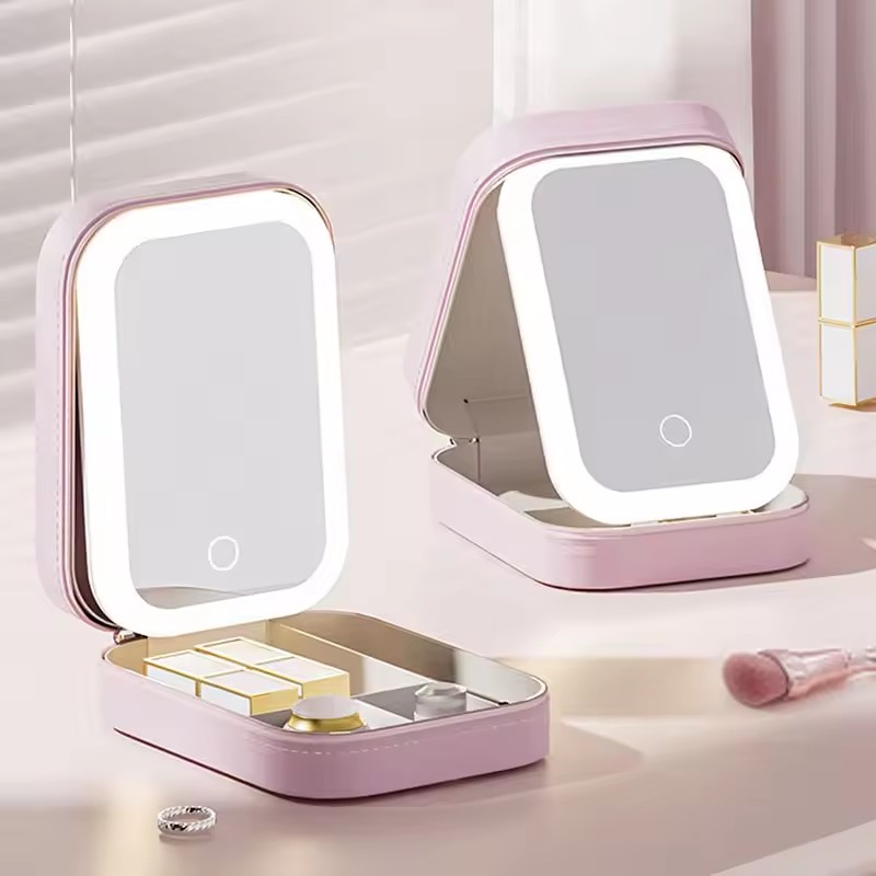 Smart LED Makeup Case With Mir - Led Mouth Tray review and price
