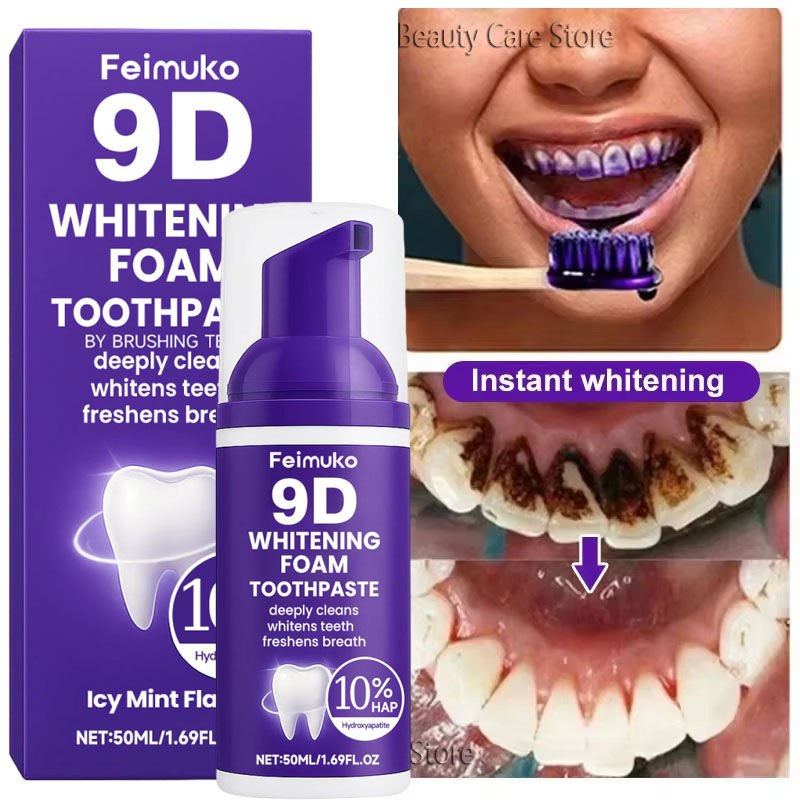 9D Purple Teeth Whitening Toot - Teeth Whitening Toothpaste review and price