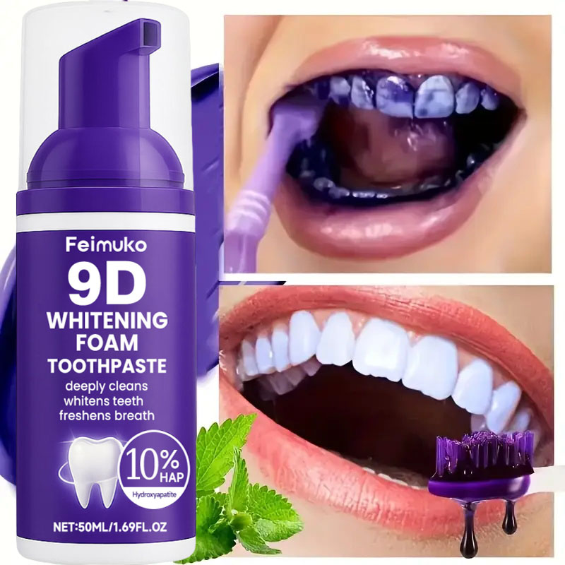 9D Purple Teeth Whitening Toot - Teeth Whitening Toothpaste review and price