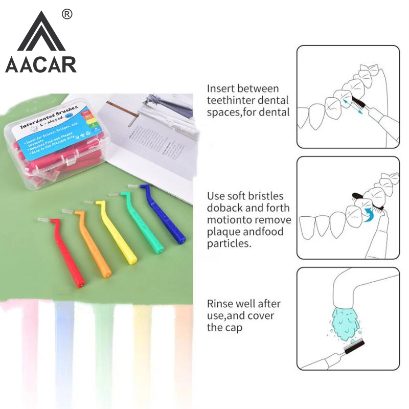 20Pcs 0.6-1.2mm L Shape Interd - Teeth Whitening Brush review and price