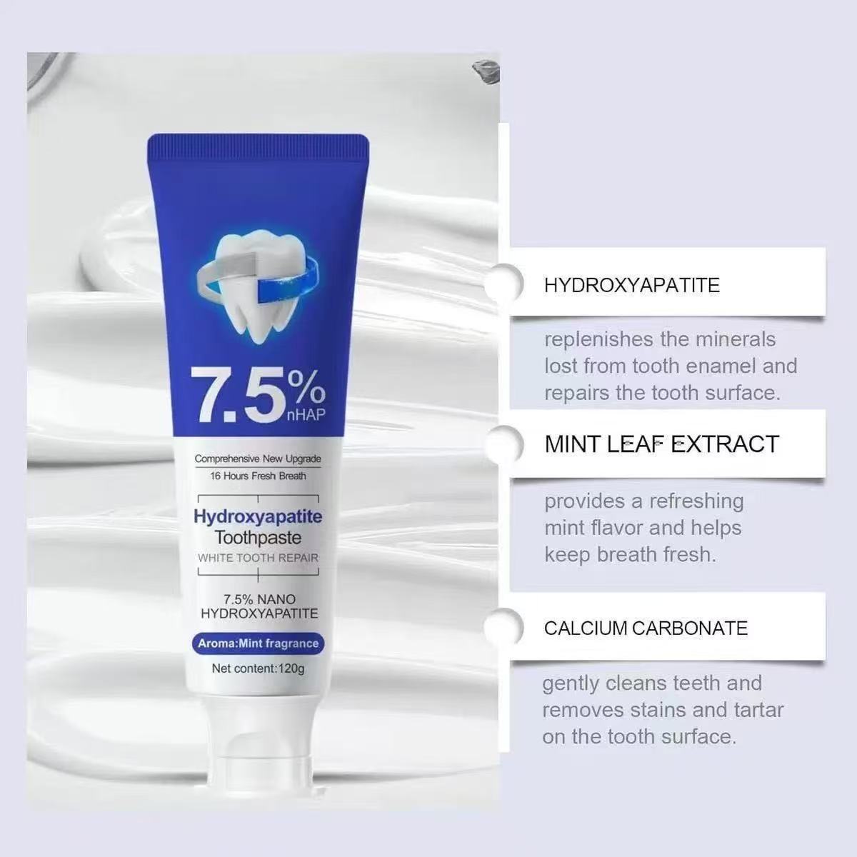 7.5%Nano Hydroxyapatite Toothp - Teeth Whitening Toothpaste review and price
