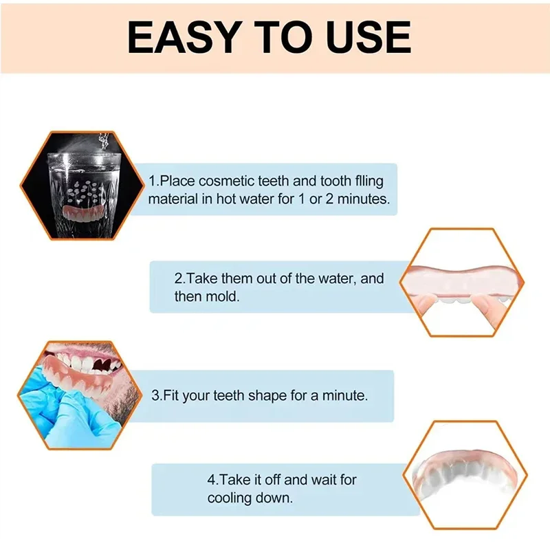 Kit Denture Silicone Liners So - Teeth Whitening Uv review and price