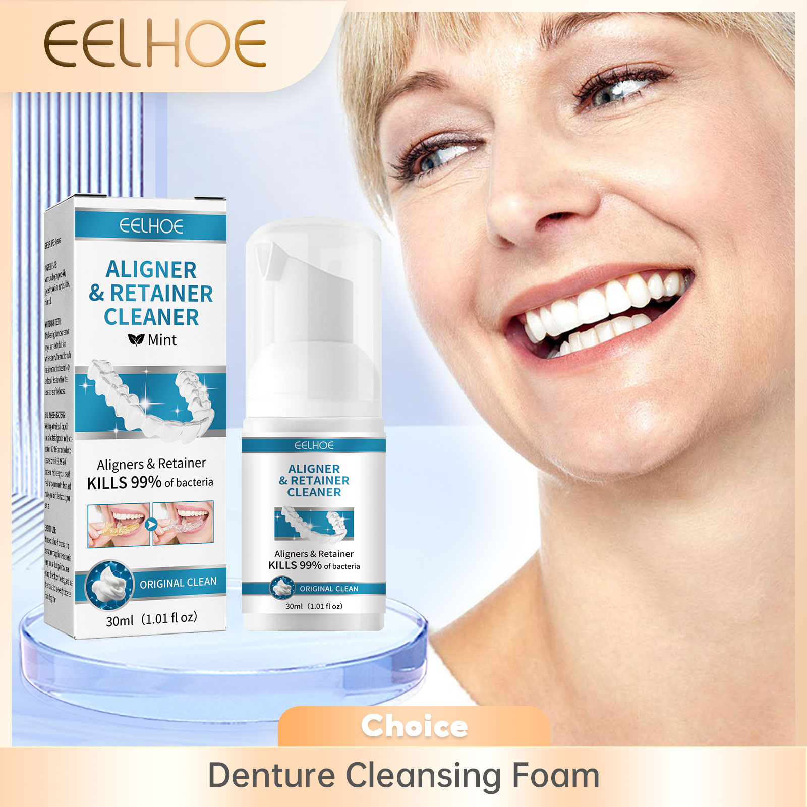 Aligner Denture Cleaner Foam D - Teeth Whitening Toothpaste review and price