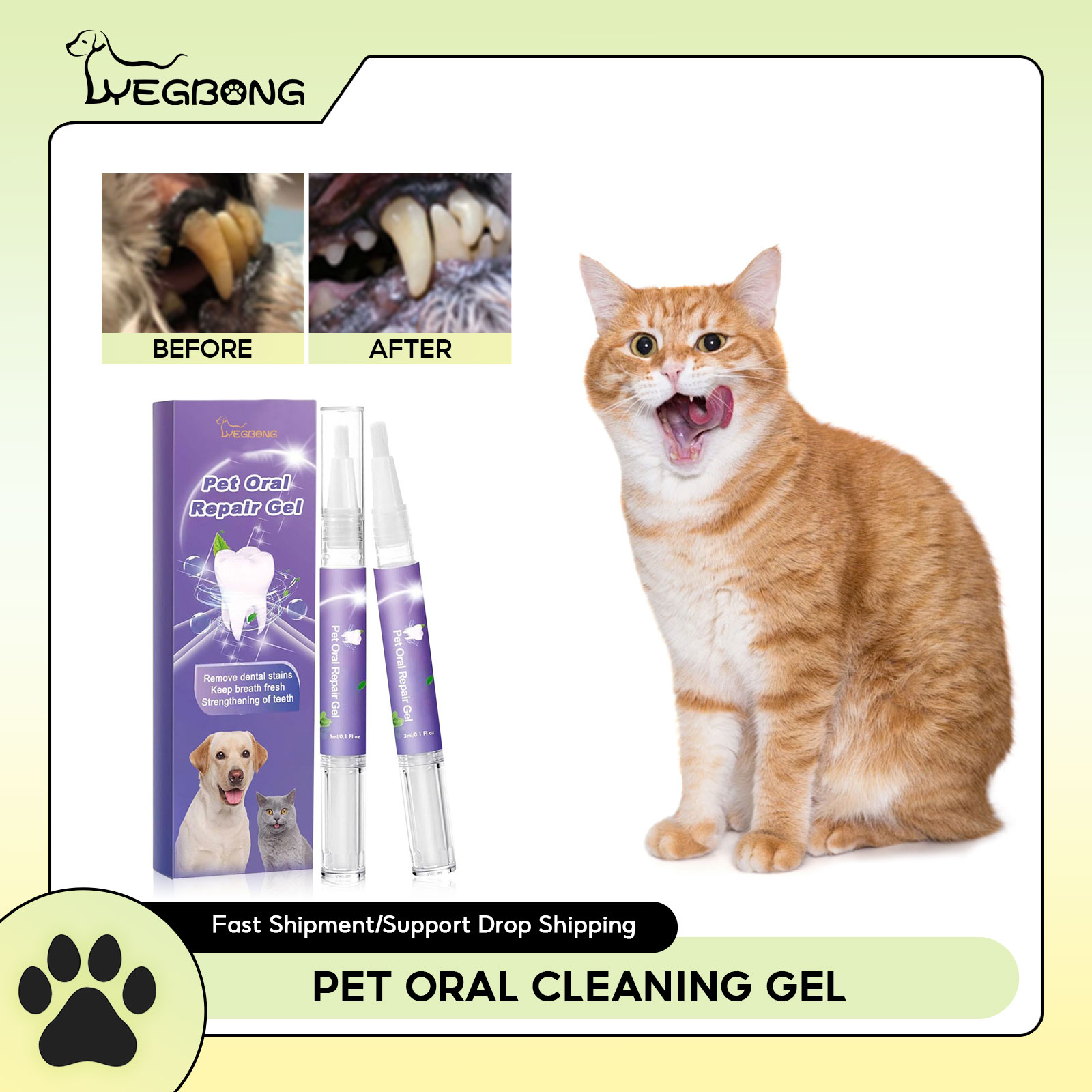 Pet Oral Repair Gel Puppy Tart - Teeth Whitening With Hydrogen Peroxide review and price