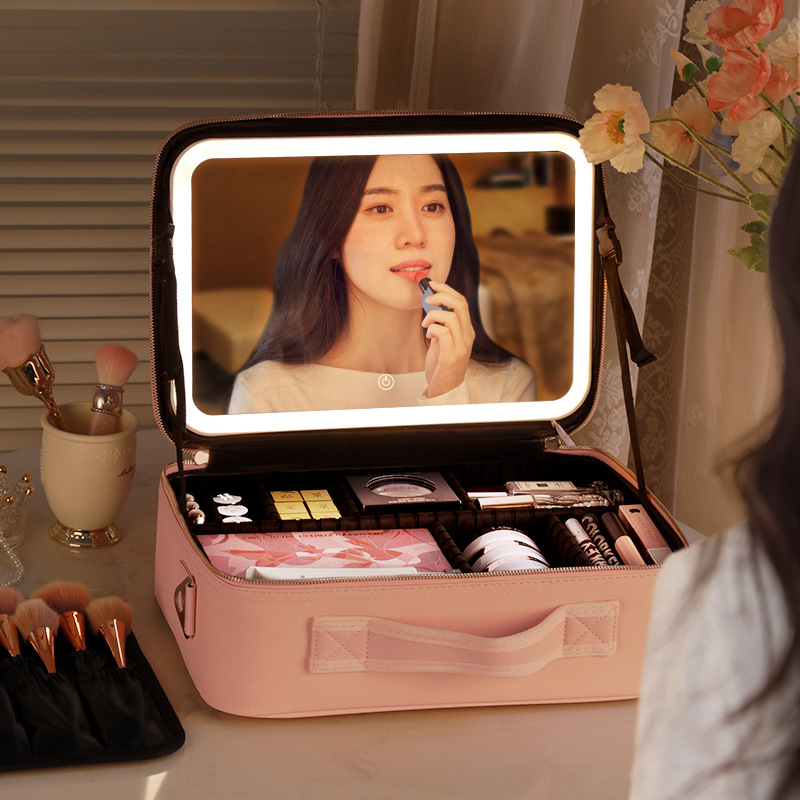 Smart LED Cosmetic Case with M - Led Mouth Tray review and price