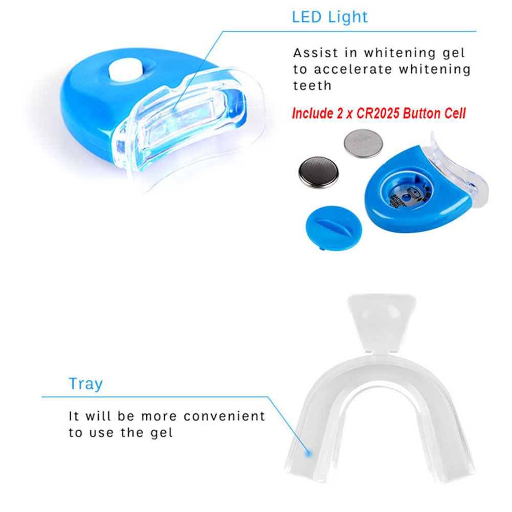 3/6/10 Teeth Whitening Kit Gel - Led Mouth Tray review and price