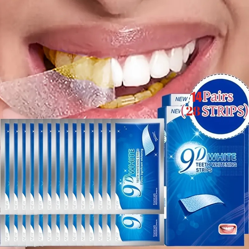 Teeth Whitening Strips - 9D Te - Teeth Whitening Effects review and price